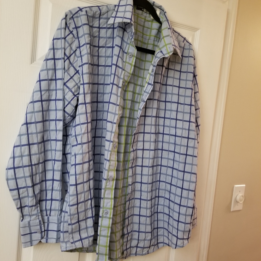 Mens size Large Reversible Dress Shirt